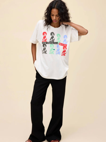 Biggie It Was All A Dream Baby Merch Tee in Vintage White