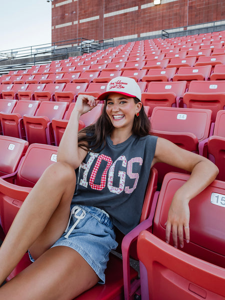 Patchwork Hogs Tank in Smoke