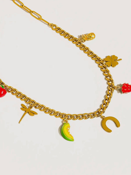 Marinha Fruit & Charm Necklace