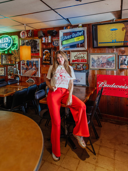 Kansas City 1960 Football Tee in Ivory
