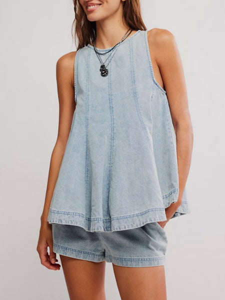 Cassius Denim Set in Bleachout