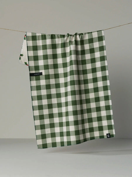 Holiday Holly Luxe Kitchen Towel