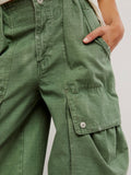 Brentwood Slouch Pants in Aged Green