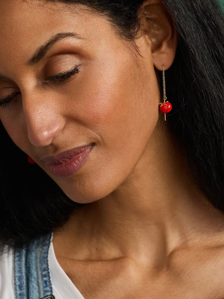 Farmers Market Tomato Threader Earrings