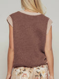 Howdy, Honey Sweater Vest in Brown
