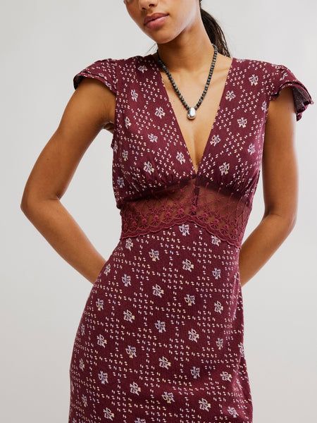 Eternal Soul Maxi in Maroon Geo Combo