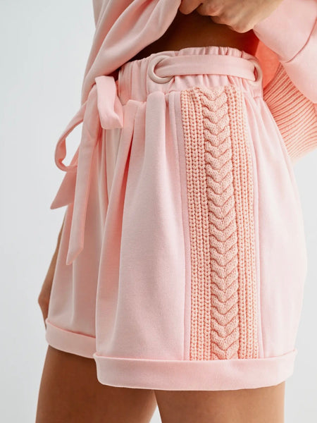 Tried & Trimmed Short Set in Pink