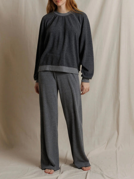 Marley Fleece Pants in Dark Heather Grey