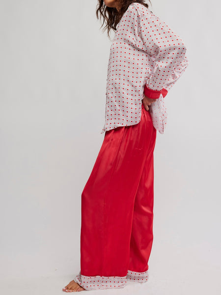 Dreamy Days Pajama Set in Heart Print