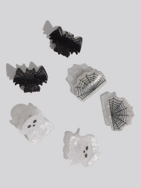 Mini Claw Clips 6pc Set in Halloween