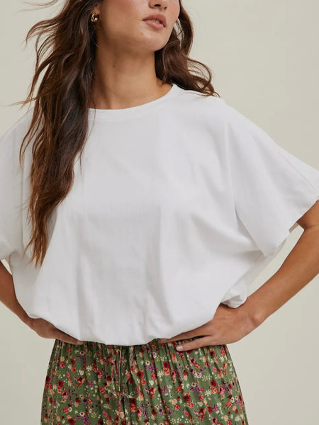 Cloudline Bubble Tee in White