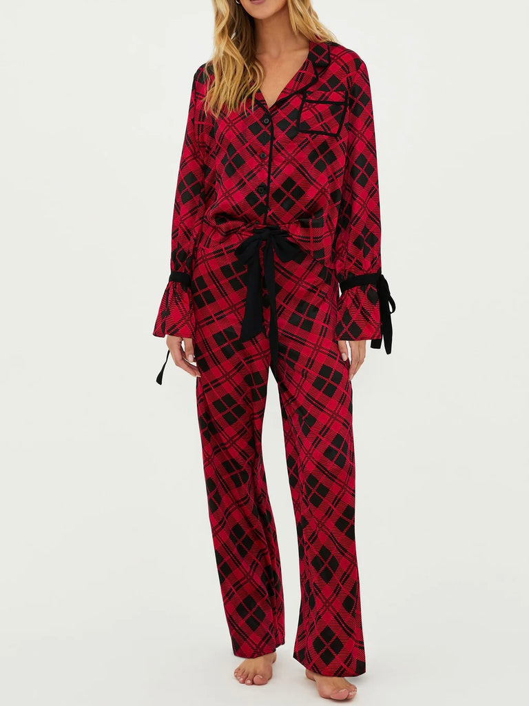 Lee Anne & Brooke PJ Set in Merry Plaid