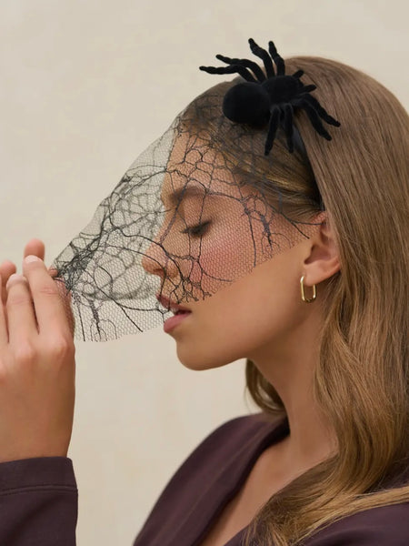 Veil Headband in Spiderweb