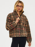 Leona Sherpa in Midnight Houndstooth