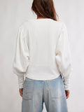 Quinn Knit Top in Ivory