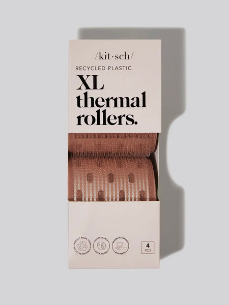 Recycled Plastic XL Thermal Rollers 4pc in Terracotta