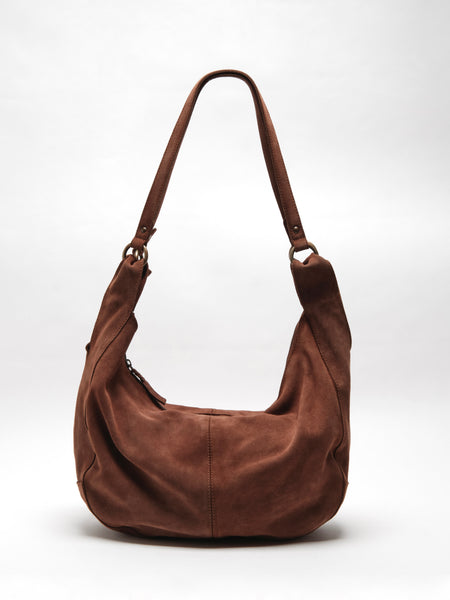 Roma Suede Tote in Rust