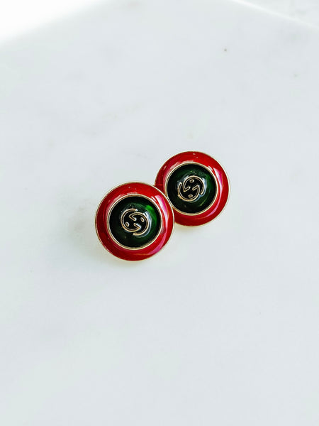 Repurposed Red & Green Studs