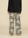 Rue Pant in Black & Cream