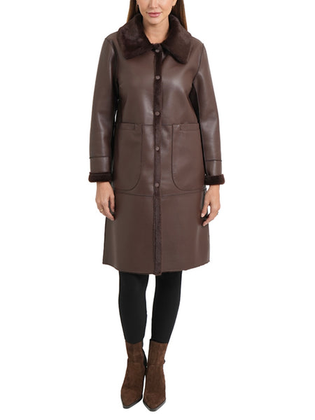 Austin Reversible Coat in Brown