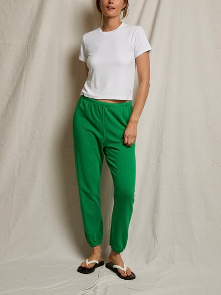 Fitz Rib Crewneck Tee in White