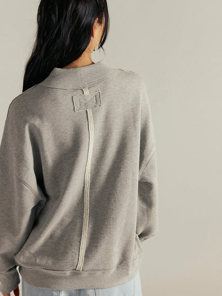 WTF Perfect Oversized Tee in Heather Grey