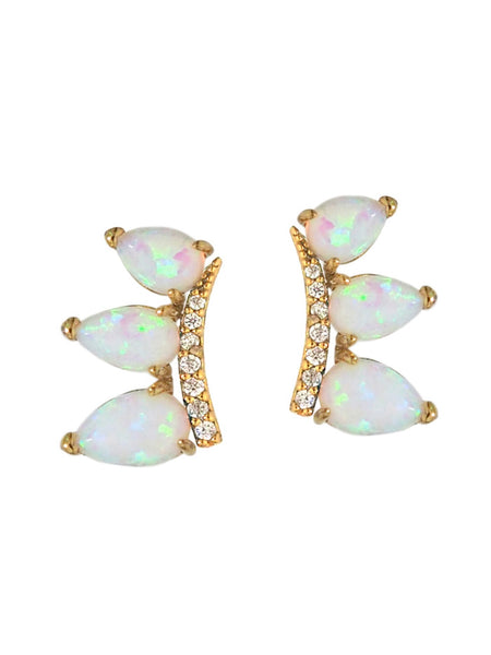 Three Stone Climber in CZ Opal