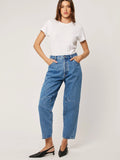 Jane Barrel Jeans in River Blue
