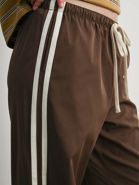 Down To Earth Stripe Pant in Brown
