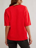 Margot Sweater Tee in Cherry Pop Melange
