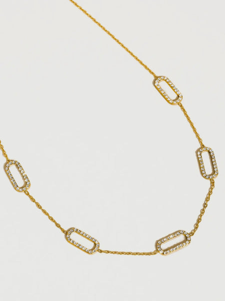 Burnisse CZ Chain Necklace