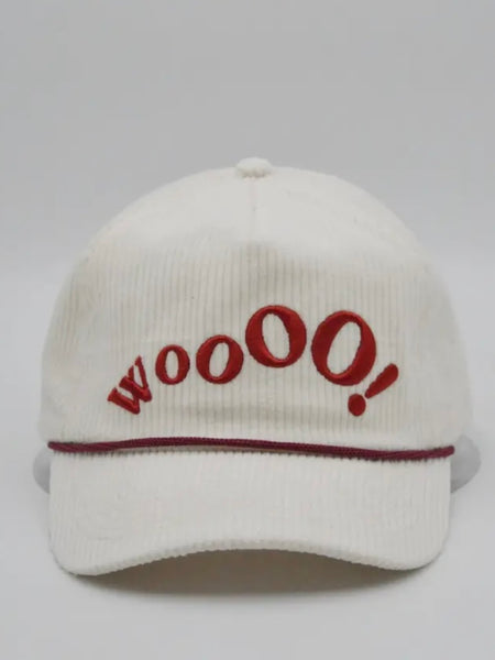 Woo! Cord Trucker Hat in Ivory