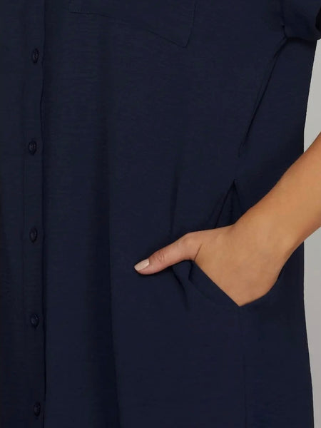 Indigo Ease Dress in Navy