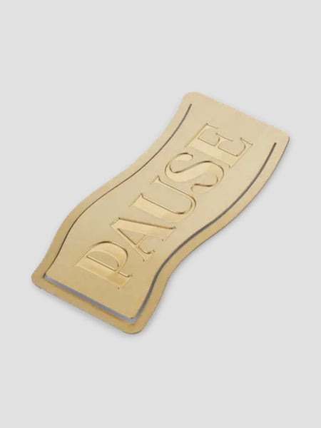 Pause Metal Bookmark