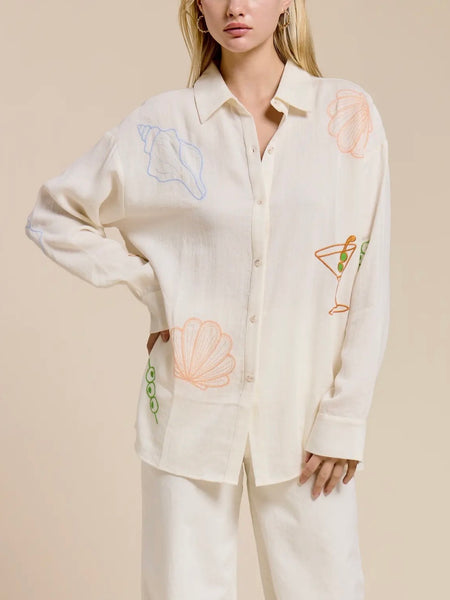 The Saint Tropez Social Shirt in White