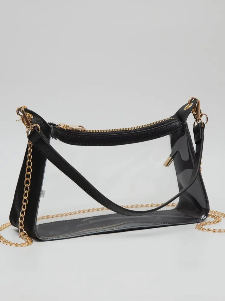 Satchel Stadium Bag in Black