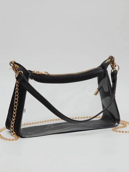 Satchel Stadium Bag in Black