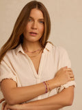 Gigi Stripe Adjustable Bracelet in Malibu