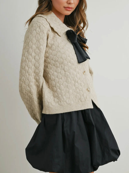 Best Bows Sweater in Ivory