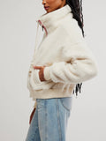 Alpine Sherpa Cardi in White Swan