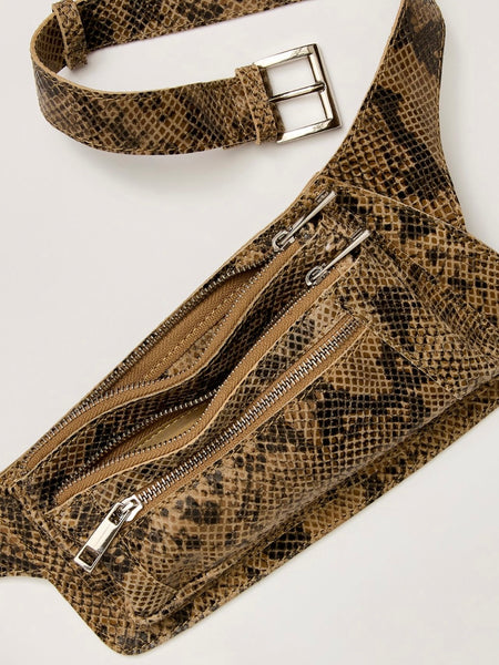 Avalon Leather Sling in Snake