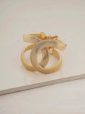 Abstract 18k Gold Plated Cuff