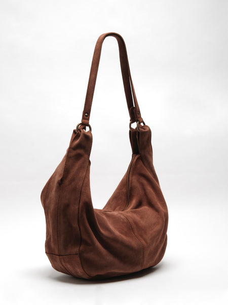 Roma Suede Tote in Rust