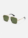 Level Out Sunnies in Gold & Green Polarized