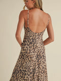 Leopard Lady Dress in Brown