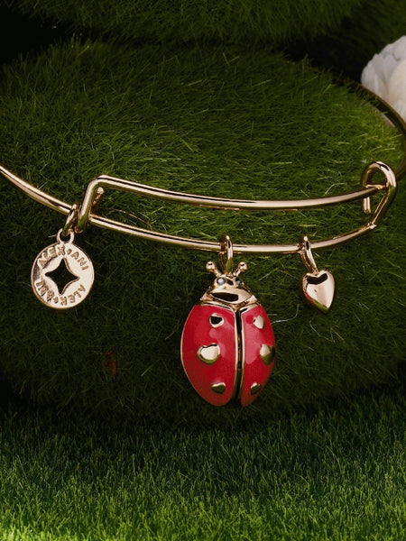Make Your Own Luck Ladybug Charm Bangle