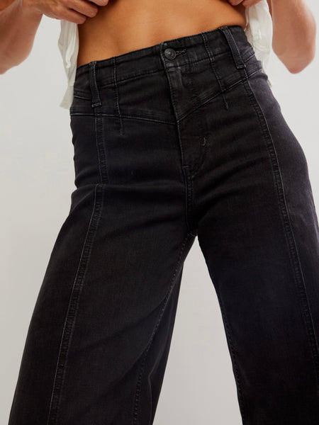Libre Wide Leg Jean in Cafe Noir