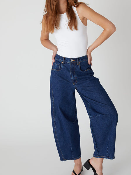 Deep Down Barrel Jean in Dark Indigo