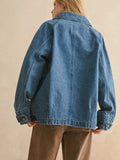 Doing The Denim Thing Jacket in Dark Blue
