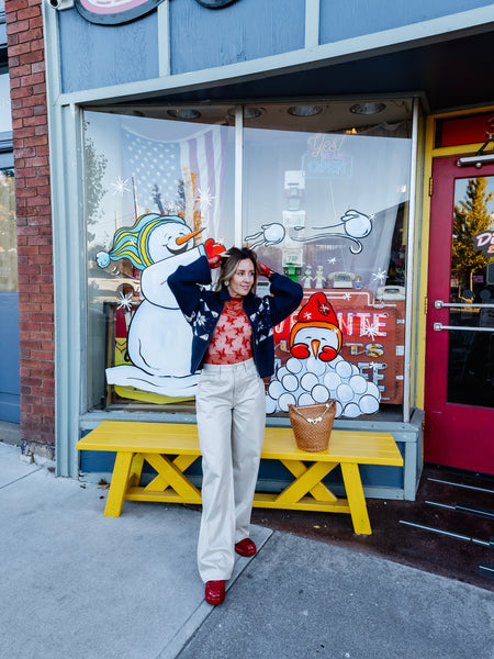 Screen Time Sweater in Navy